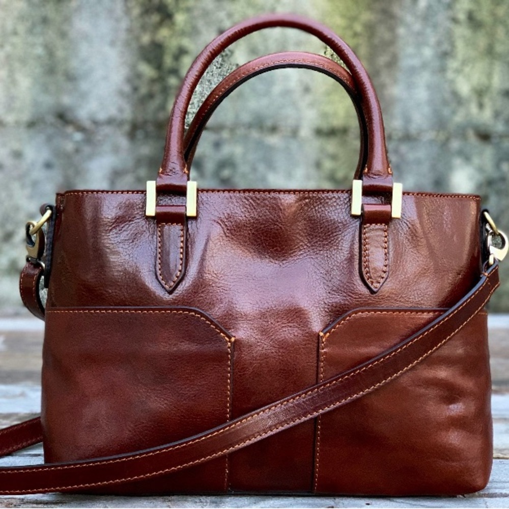 Leather handmade bag
